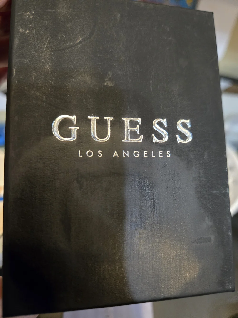 Guess gunmetal cross